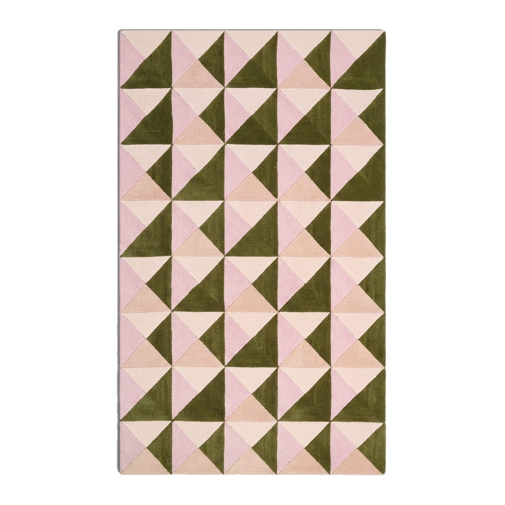 Pink and rust rug