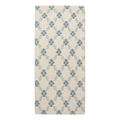Ivory Floral Trellis Hand-Tufted Runner with Cornflower Blue Blooms